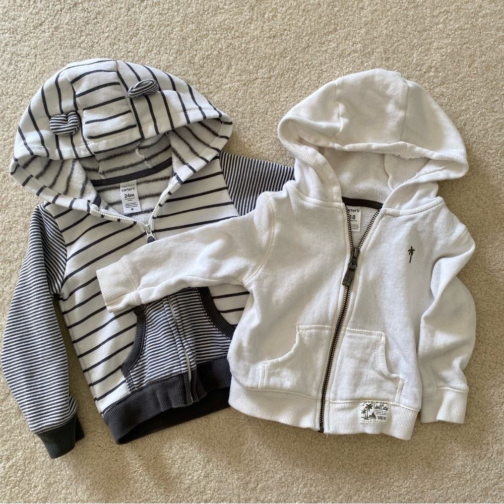 Carter’s zippered hoodie 18 and 24 months